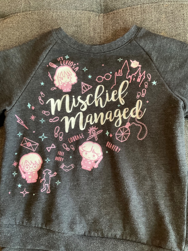 Euc Harry Potter "Mischief Managed" Sweatshirt Size 4t — image 3 of 5